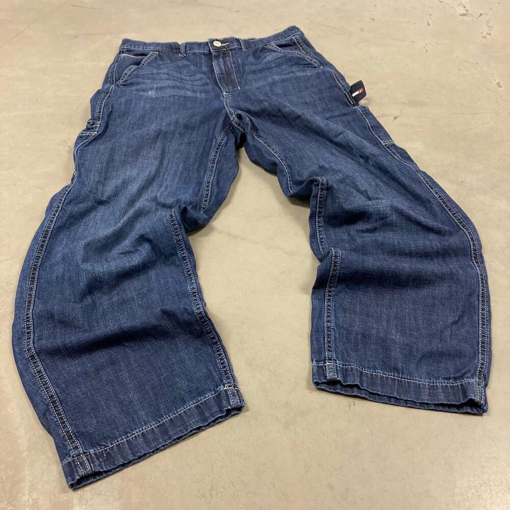 y2k Tommy Hilfiger baggy carpenter cargo jeans 30x26